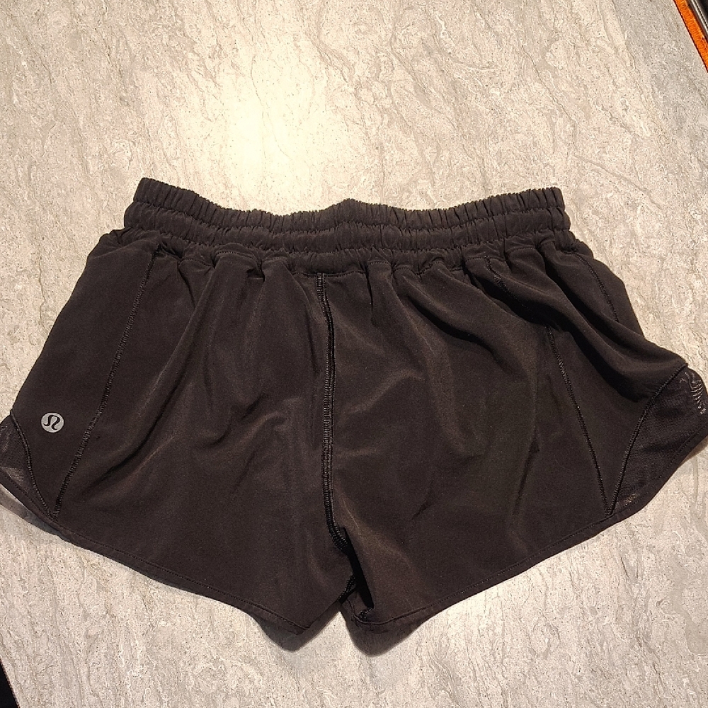 lululemon athletica Black Athletic Shorts Lightweight Elastic Waist